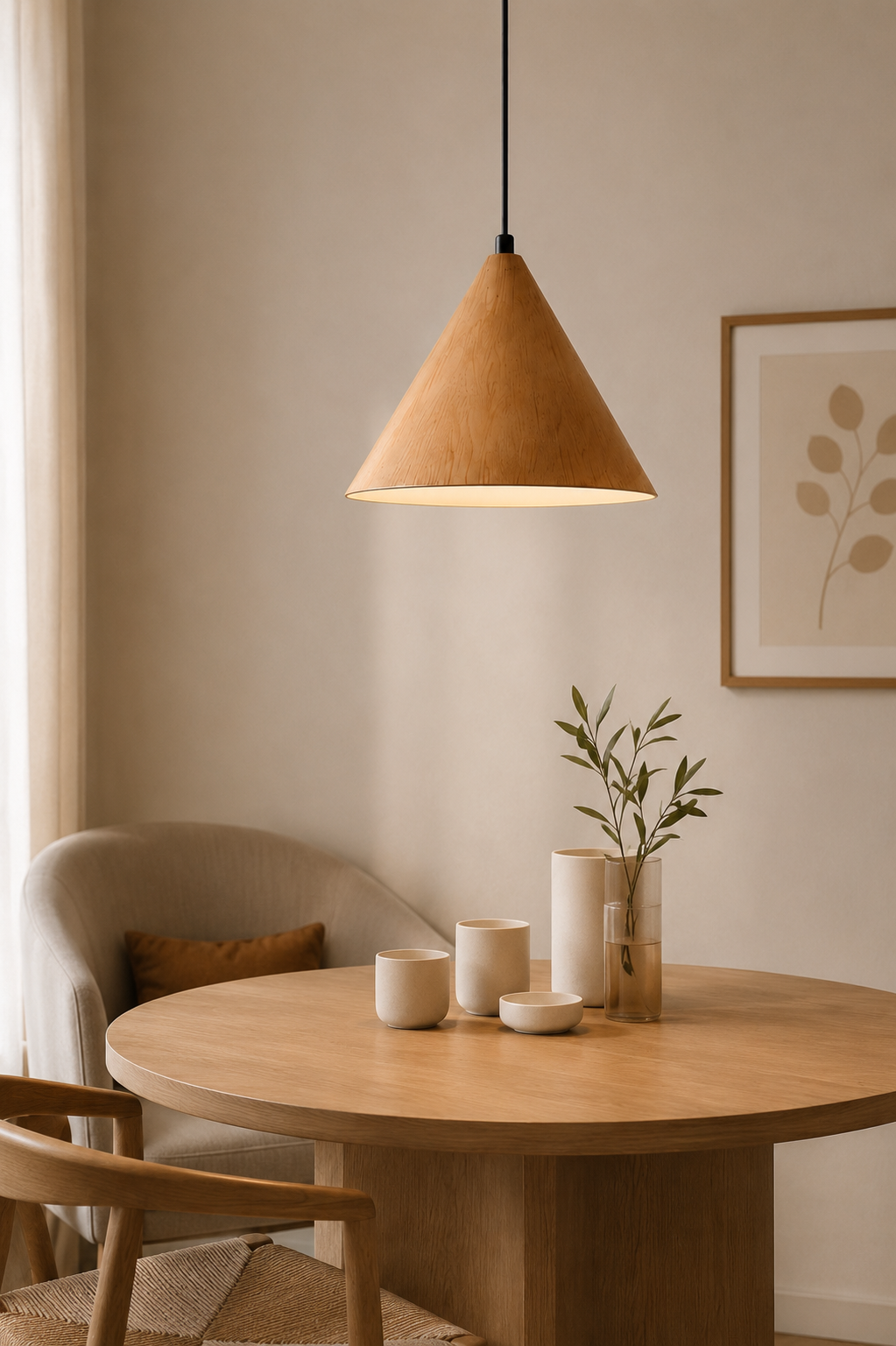 Nordic Wooden Pendant Light