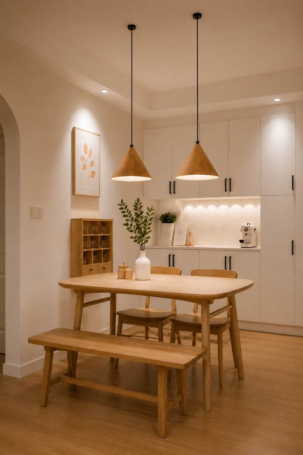 Nordic Wooden Pendant Light