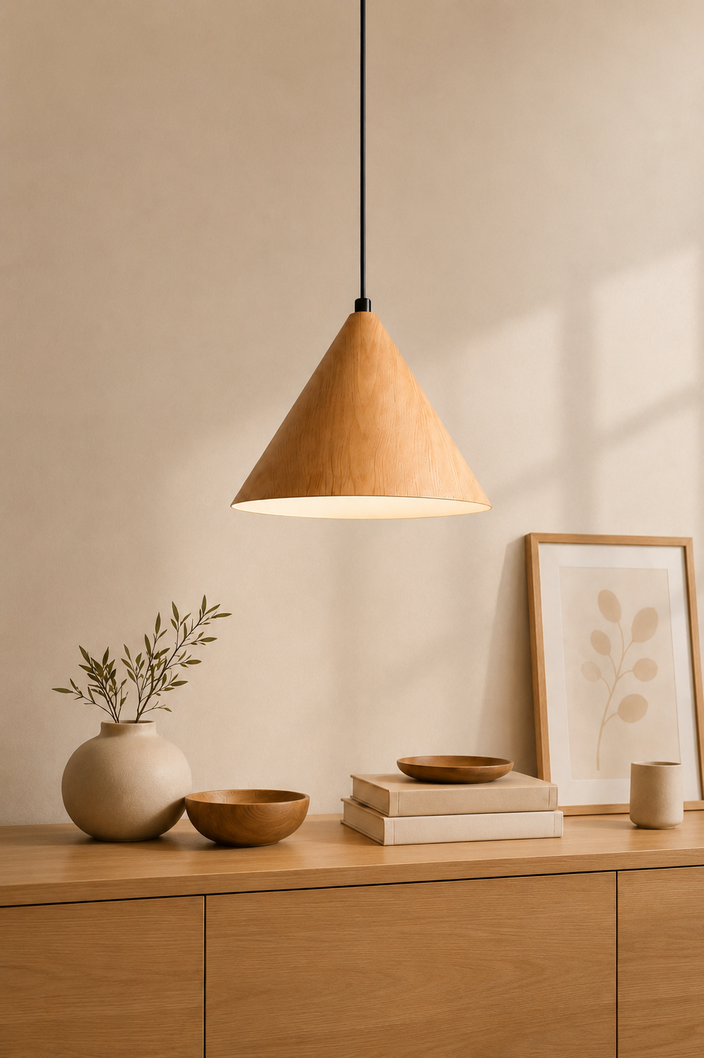 Nordic Wooden Pendant Light