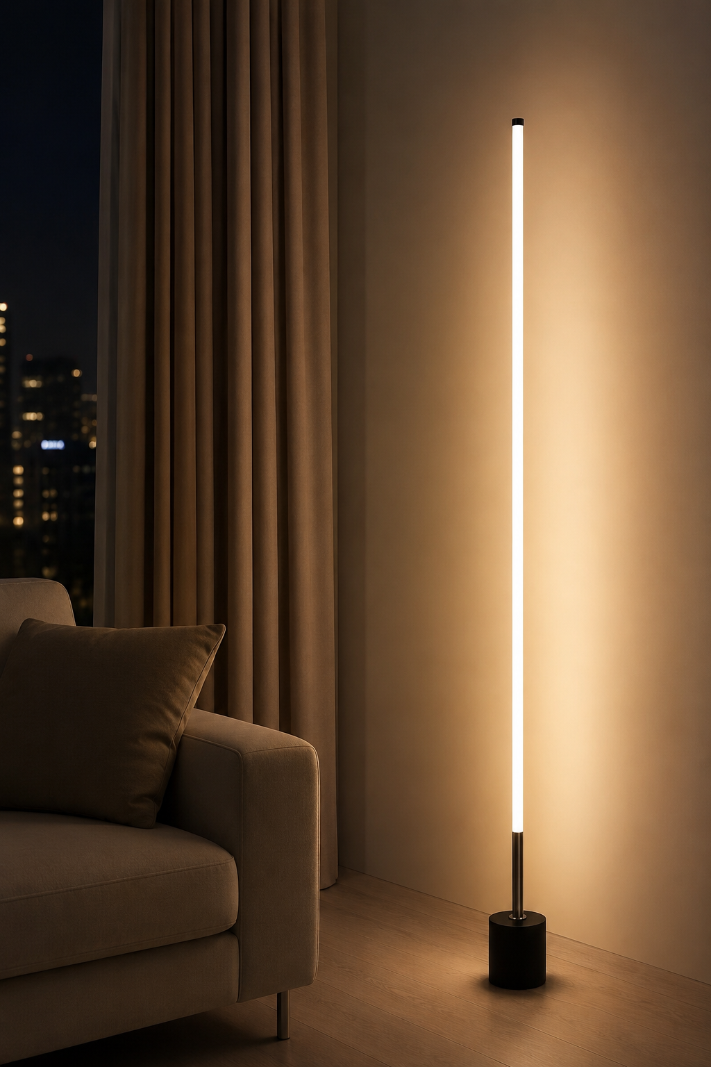 Modern LED Floor Lamp for Living Room & Bedroom