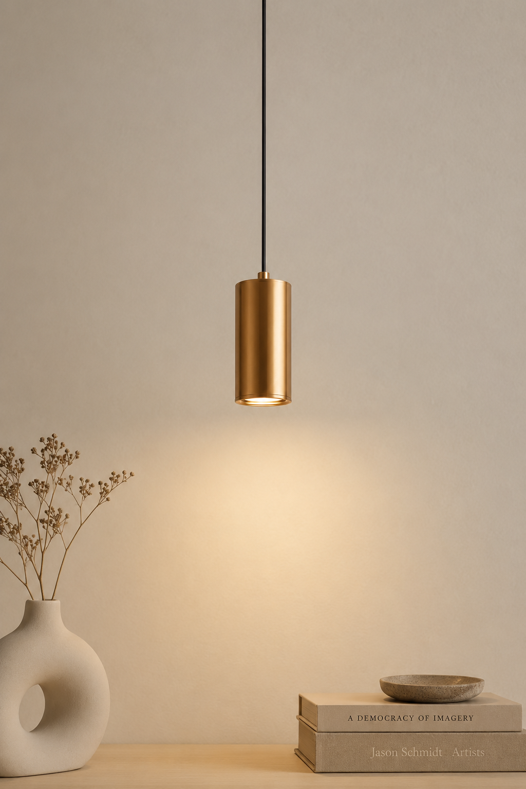 Minimalist Triple Pendant Light