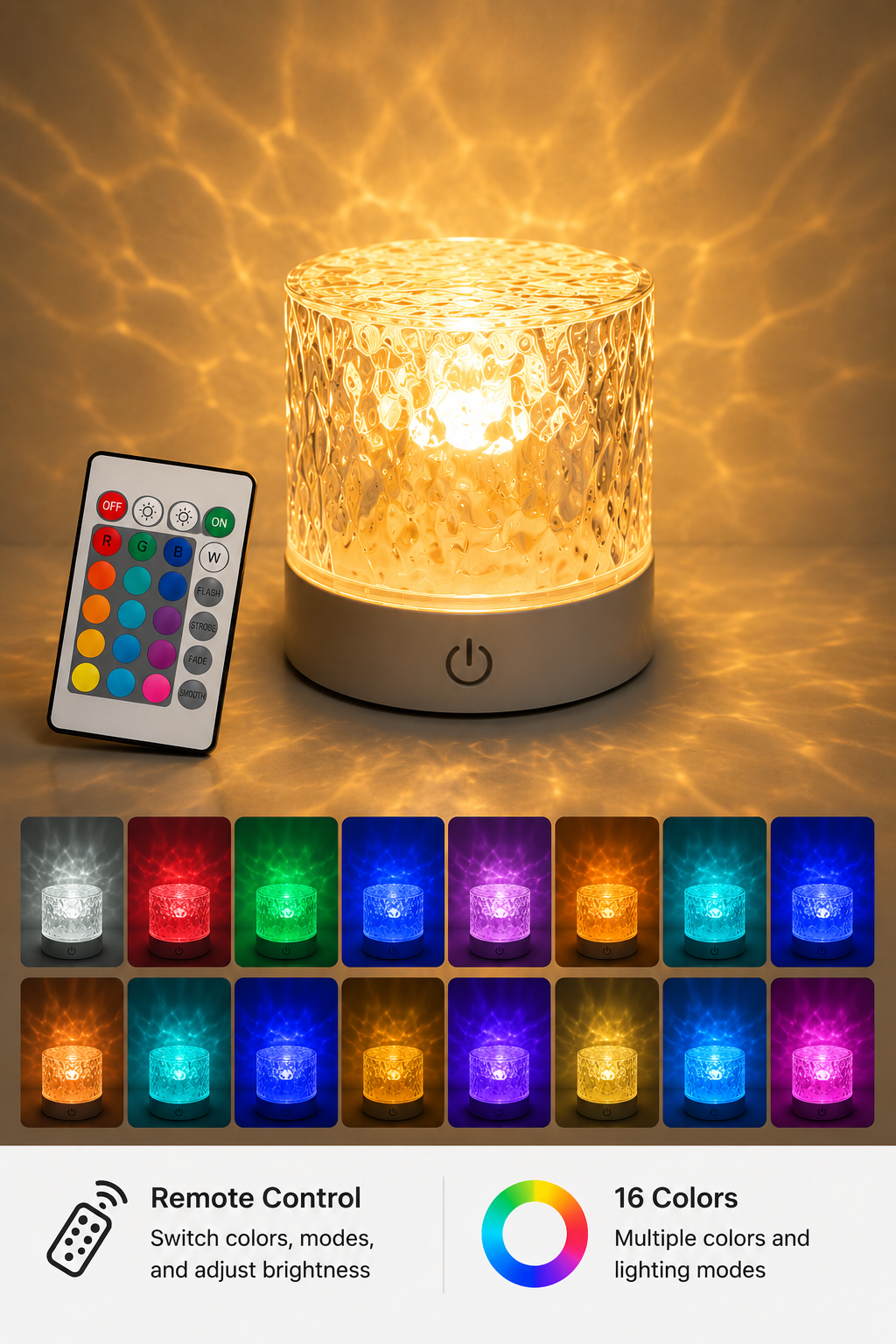 Water Ripple Night Light
