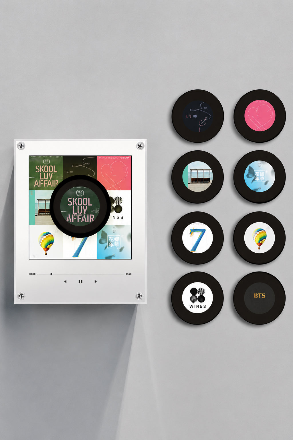 BTS NFC Spinning Vinyl Night Light