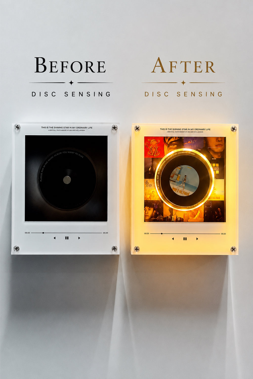 BTS NFC Spinning Vinyl Night Light